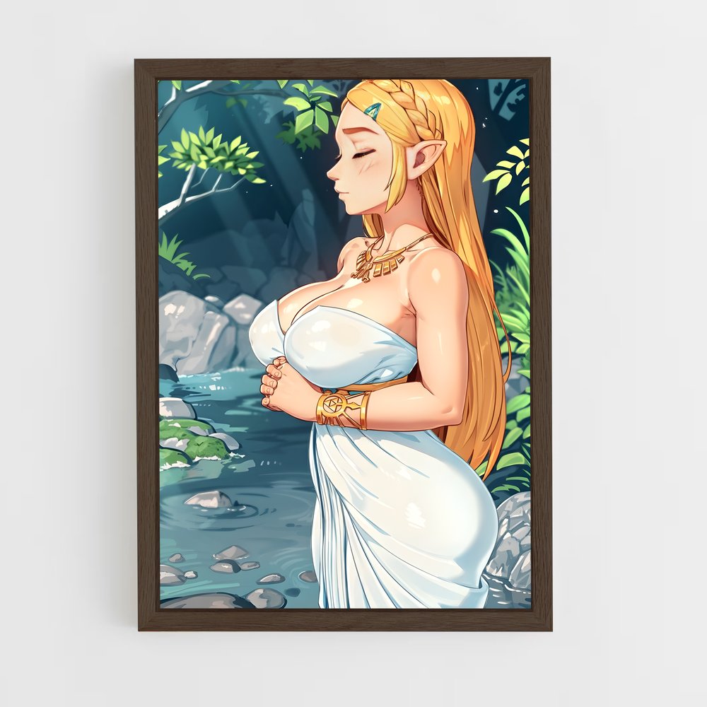 ap-princess zelda-8 cadre Bois foncé