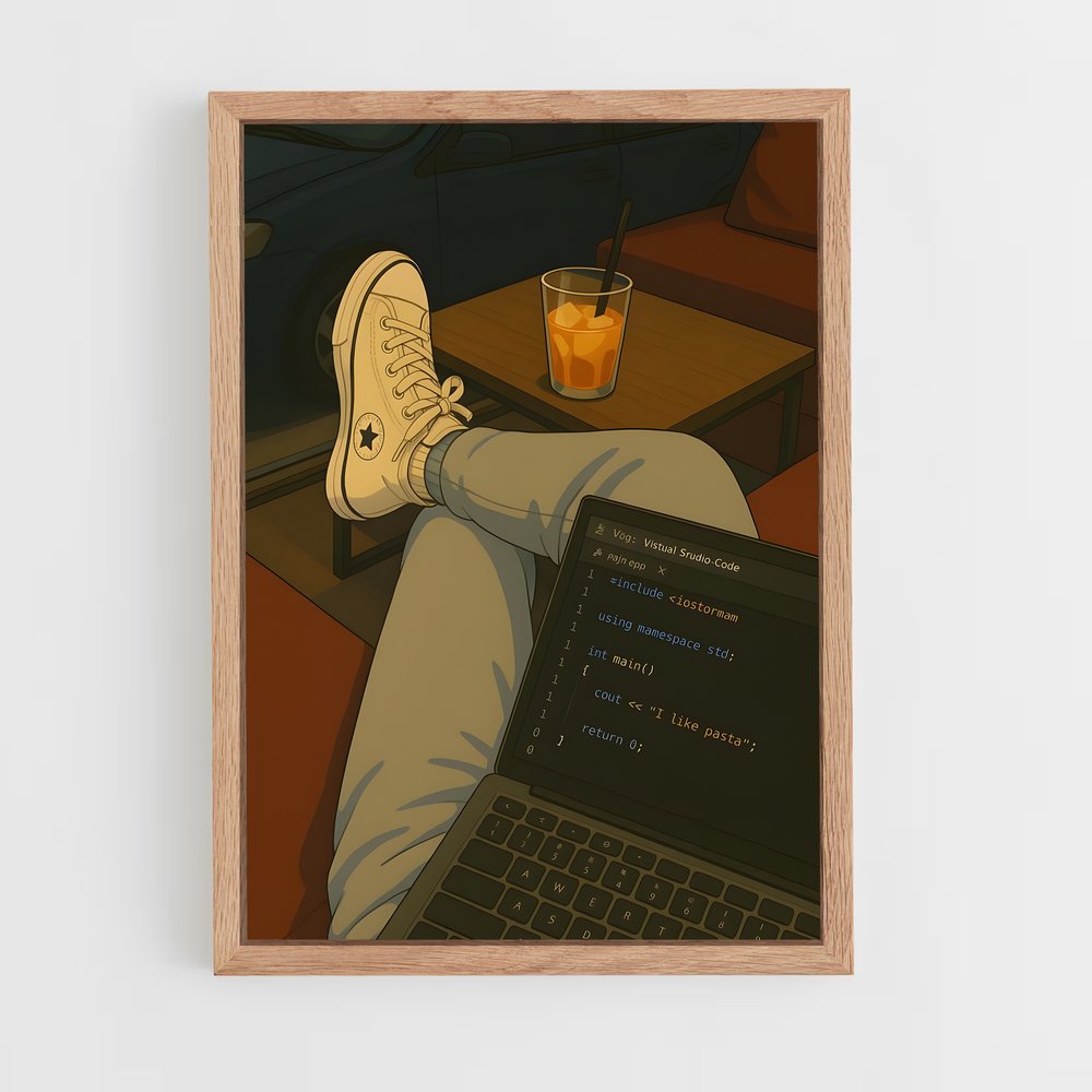 ap-programmer-1 cadre Bois clair