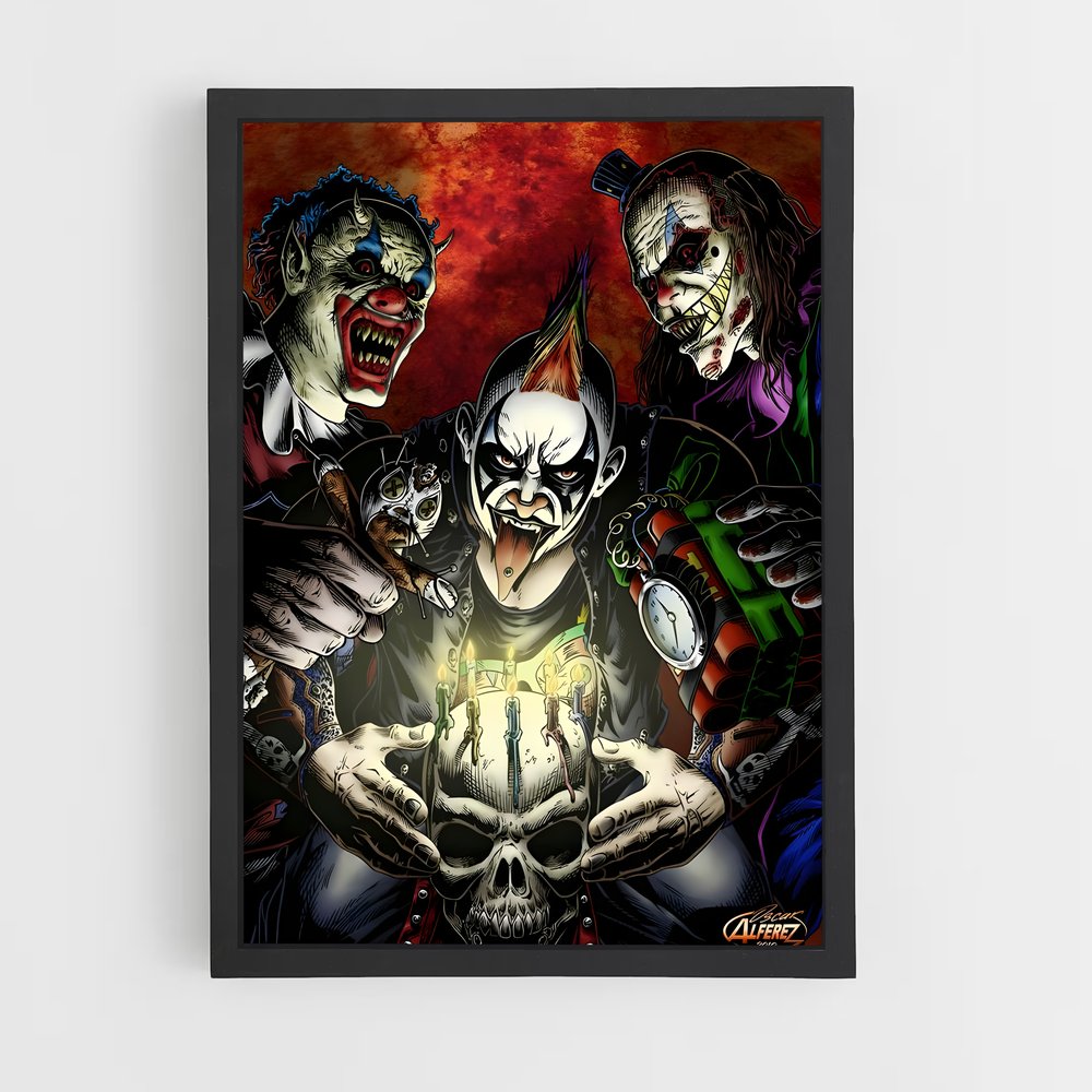 ap-psycho clown-3 cadre Noir