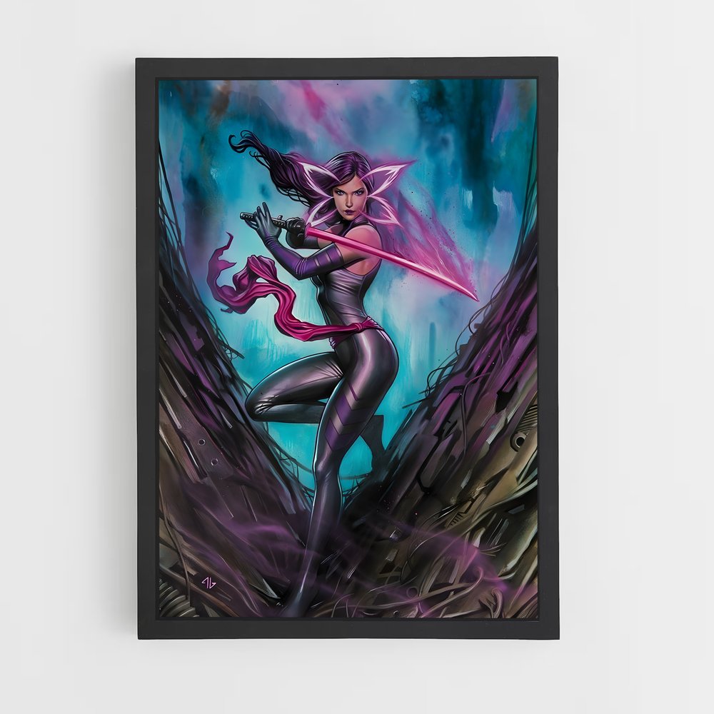 ap-psylocke x-men-1 cadre Noir