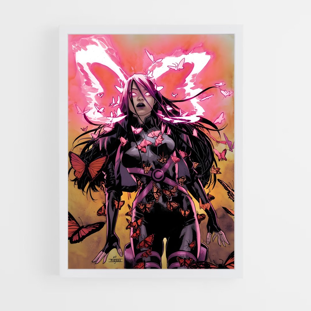 ap-psylocke x-men-3 cadre Blanc