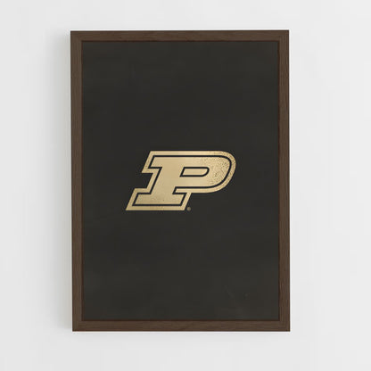 ap-purdue boilermakers-5 cadre Bois foncé