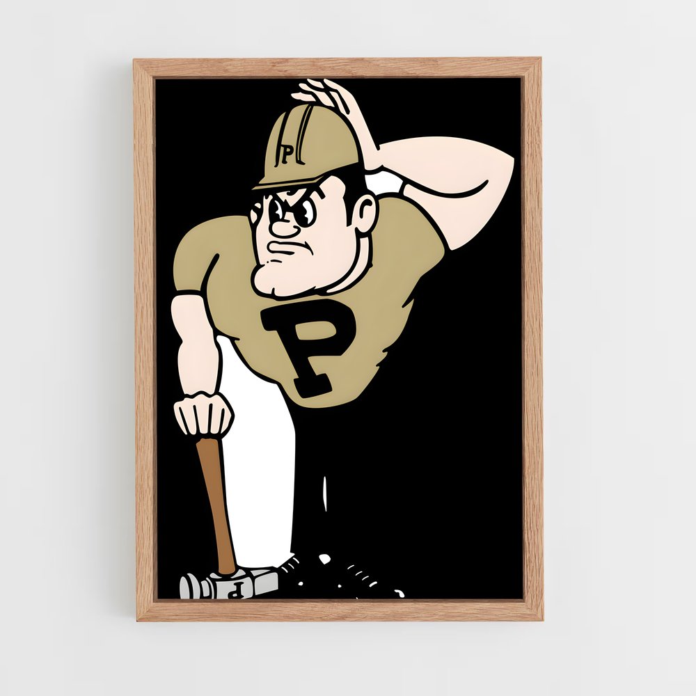 ap-purdue boilermakers-7 cadre Bois clair
