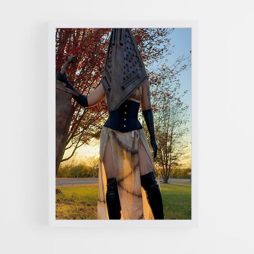 ap-pyramid head-4 cadre Blanc