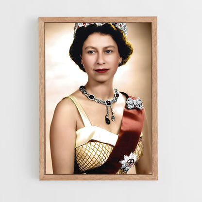 ap-queen elizabeth ii-10 cadre Bois clair