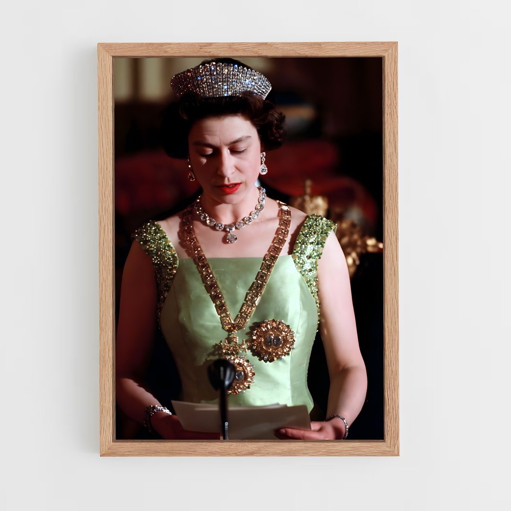 ap-queen elizabeth ii-8 cadre Bois clair