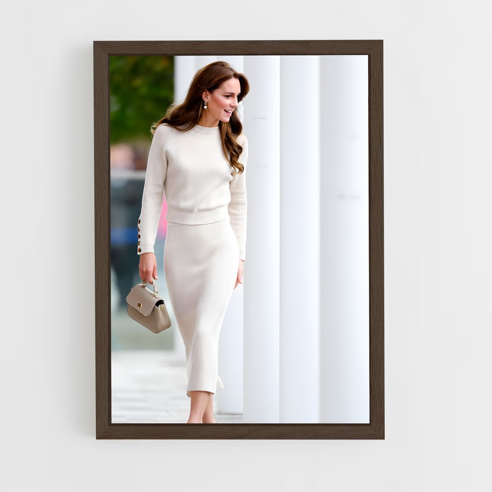 ap-queen letizia-4 cadre Bois foncé