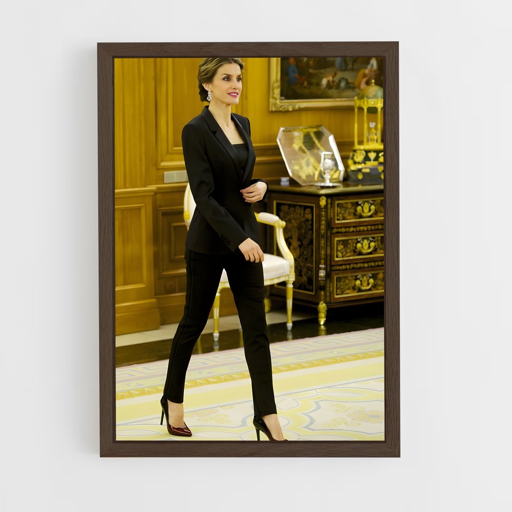 ap-queen letizia-8 cadre Bois foncé