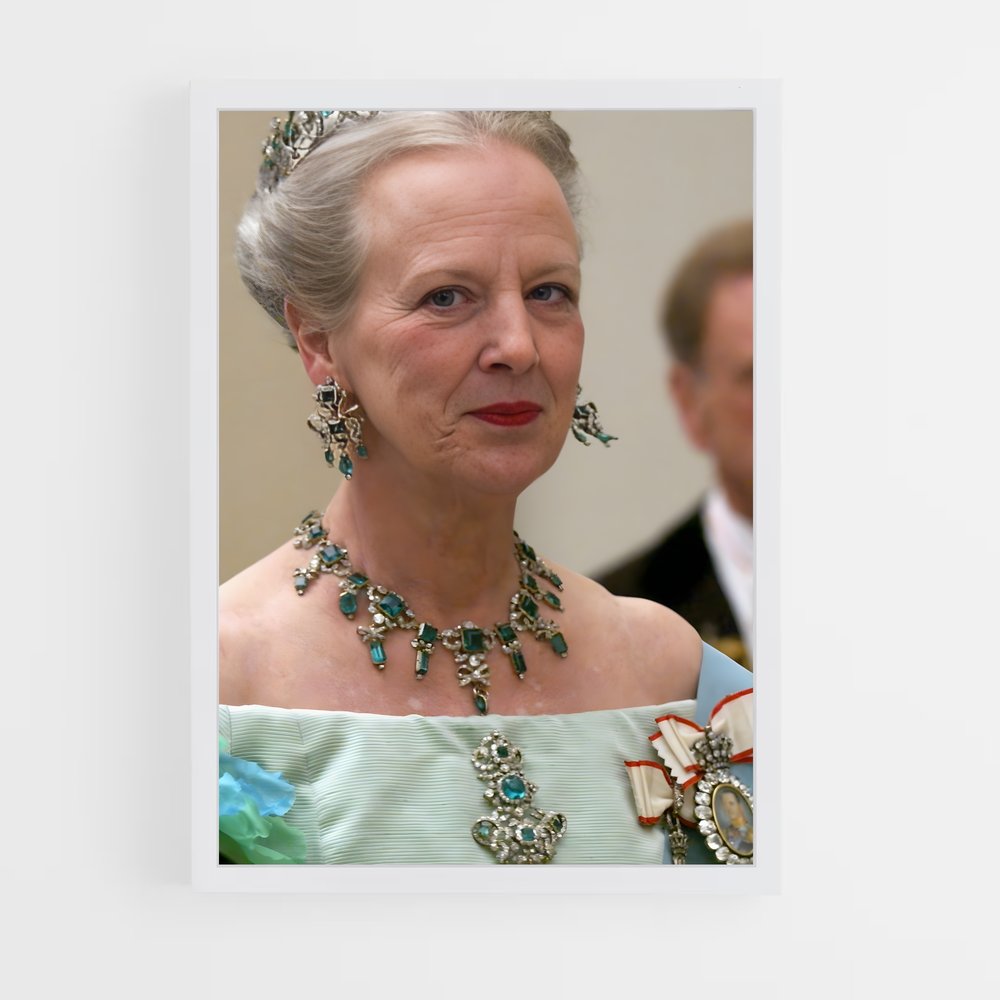 ap-queen margrethe ii-5 cadre Blanc