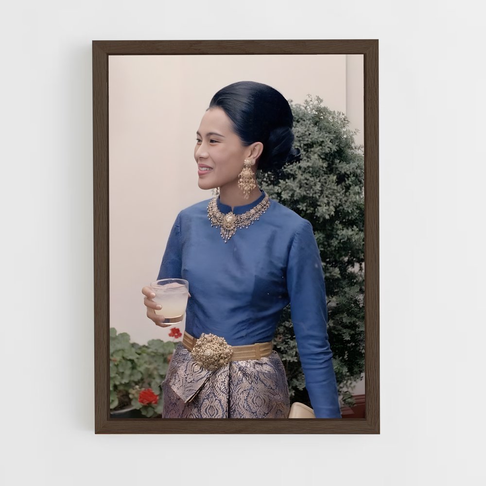 ap-queen sirikit-6 cadre Bois foncé