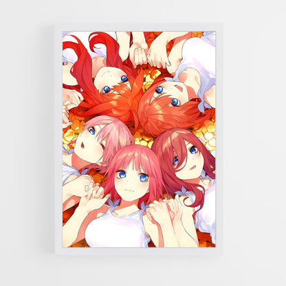 ap-quintessential quintuplets-10 cadre Blanc