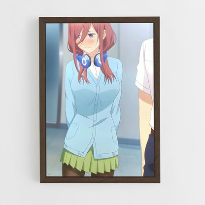 ap-quintessential quintuplets-6 cadre Bois foncé