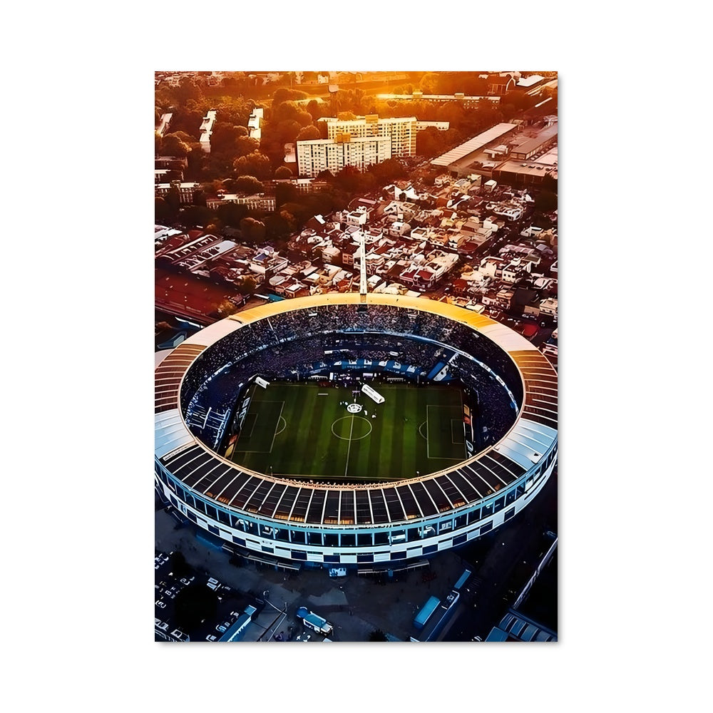 Poster Coucher de Soleil au Stade
