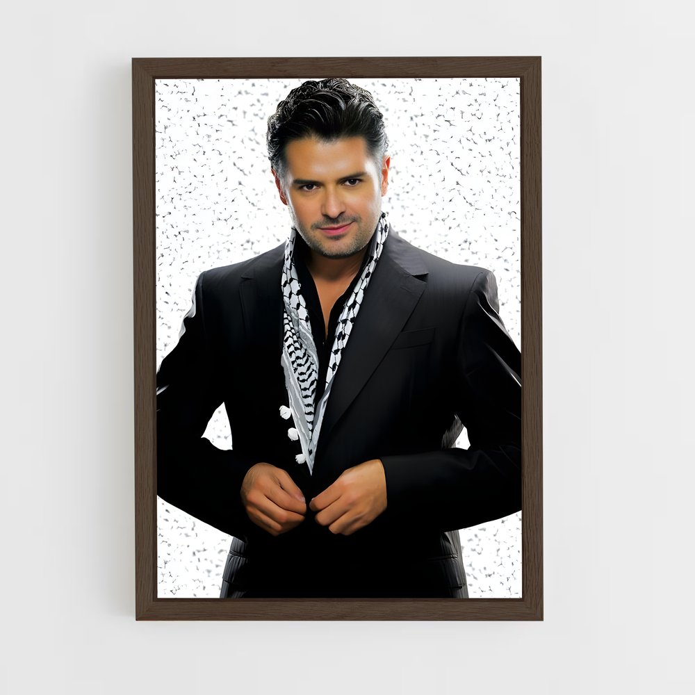 ap-ragheb alama-1 cadre Bois foncé