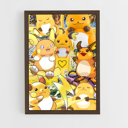 ap-raichu-7 cadre Bois foncé