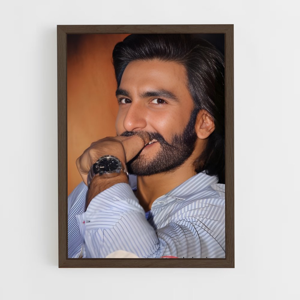 ap-ranveer singh-3 cadre Bois foncé