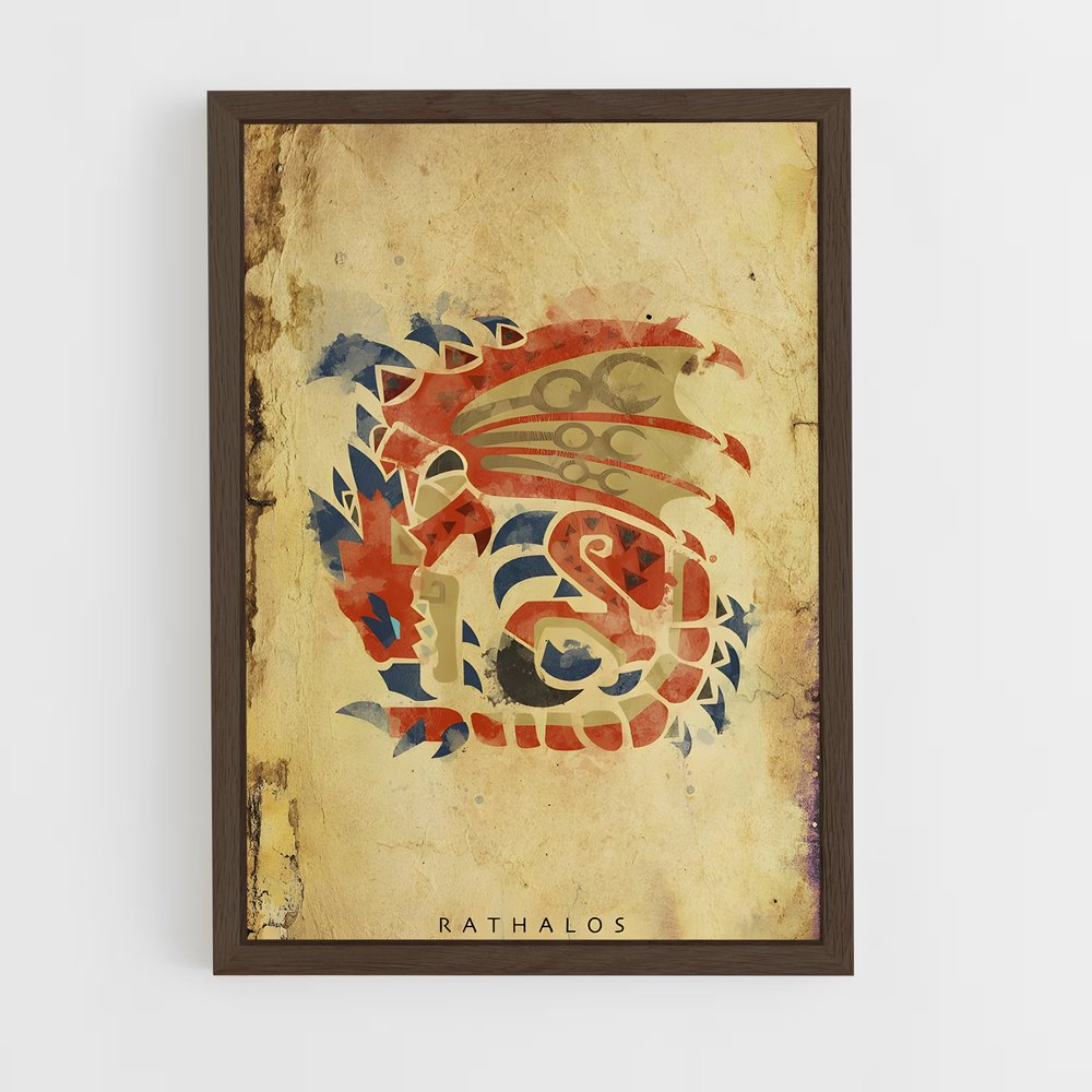 ap-rathalos-2 cadre Bois foncé