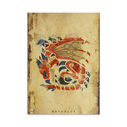 Poster Rathalos Majestueux