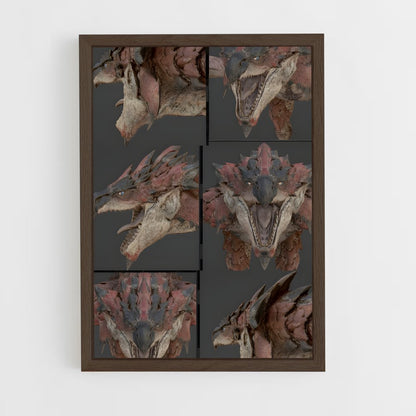 ap-rathalos-3 cadre Bois foncé