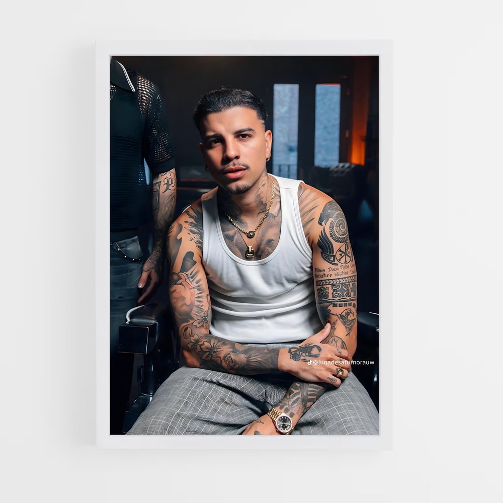 ap-rauw alejandro-4 cadre Blanc