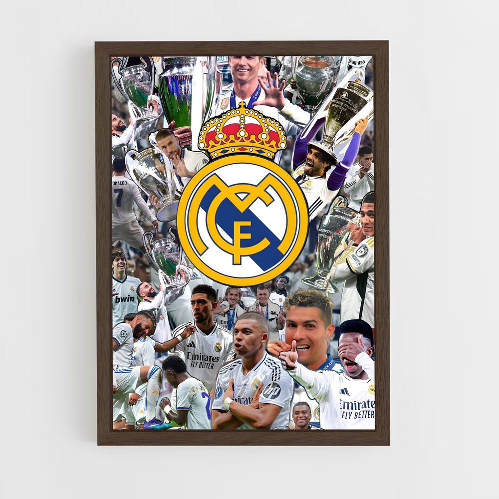 ap-real madrid cf-17 cadre Bois foncé
