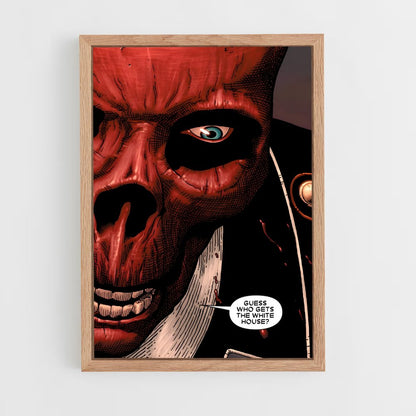 ap-red skull-12 cadre Bois clair