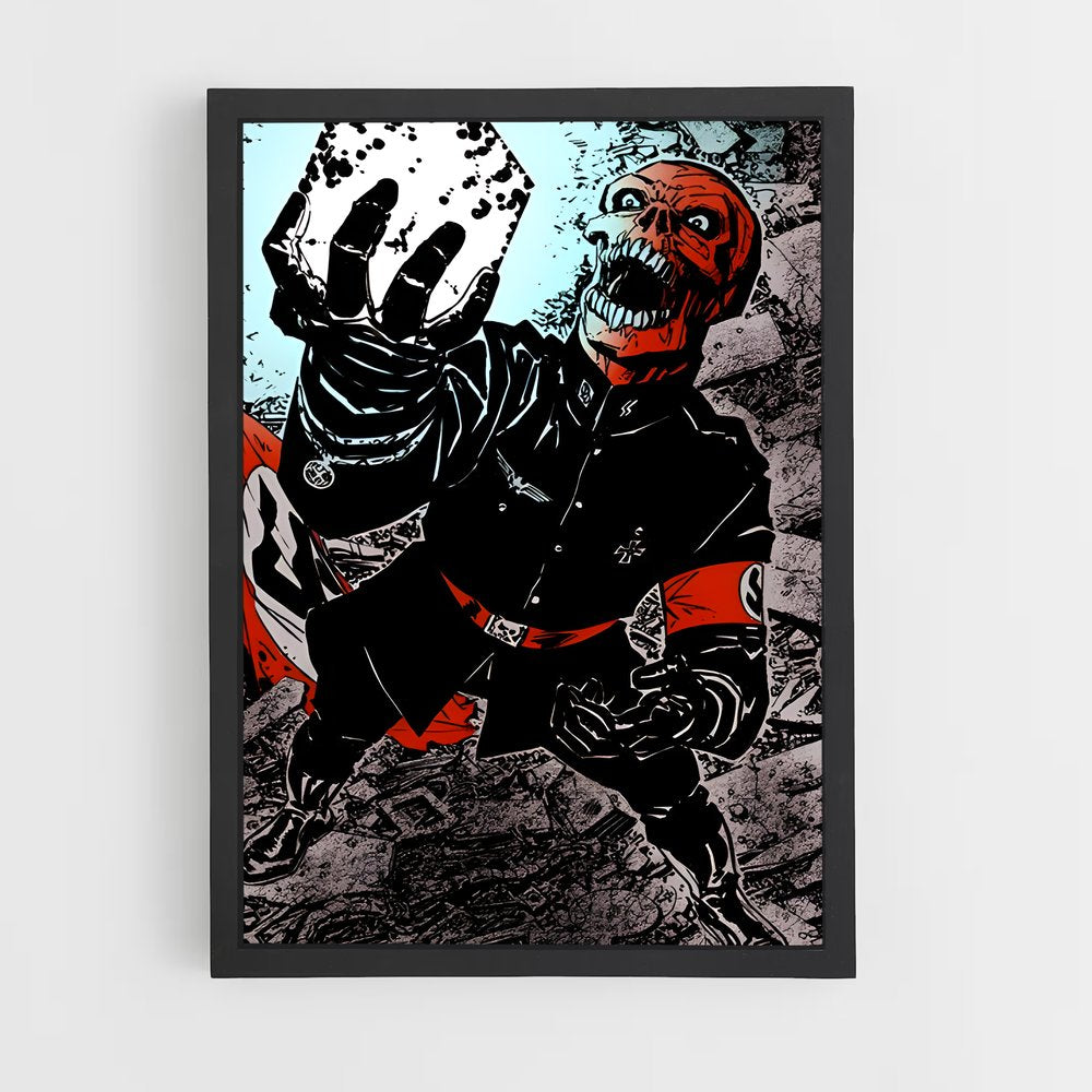 ap-red skull-6 cadre Noir