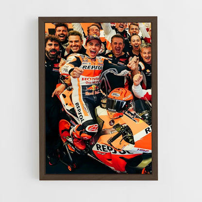 ap-repsol honda team-1 cadre Bois foncé
