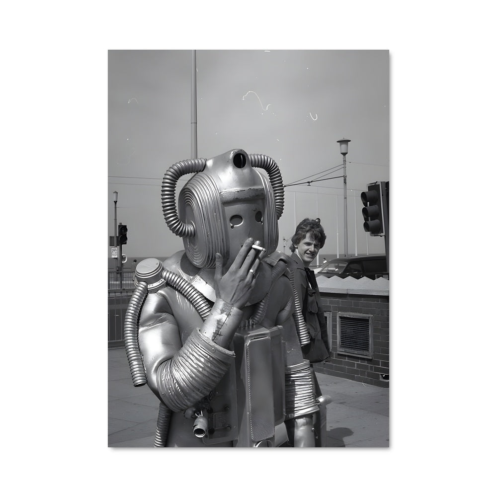 Poster Fumée Futuriste