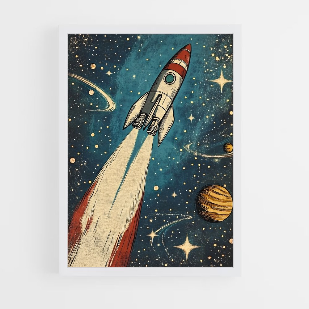 ap-retro space-1 cadre Blanc