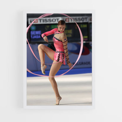ap-ribbon rhythmic gymnastics-3 cadre Blanc