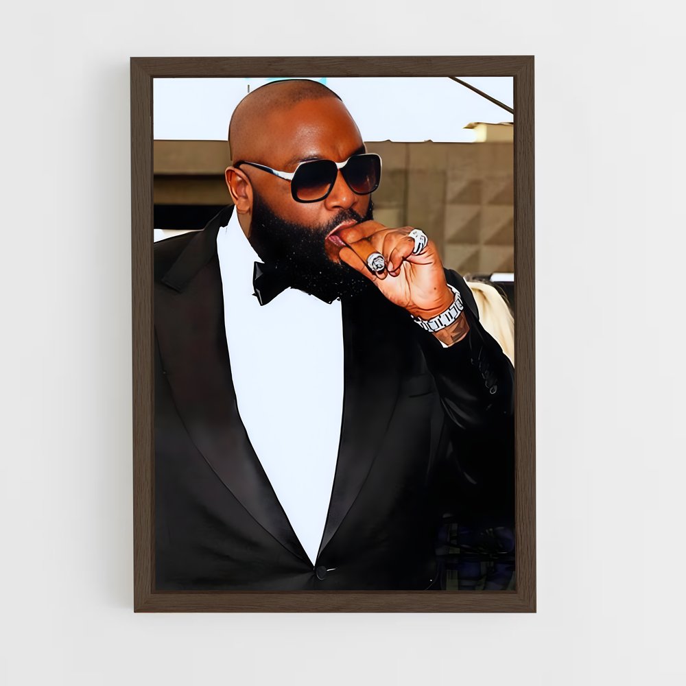 ap-rick ross-4 cadre Bois foncé