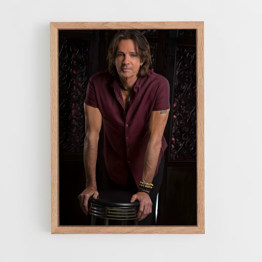 ap-rick springfield-8 cadre Bois clair