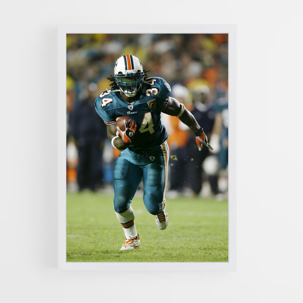 ap-ricky williams-3 cadre Blanc