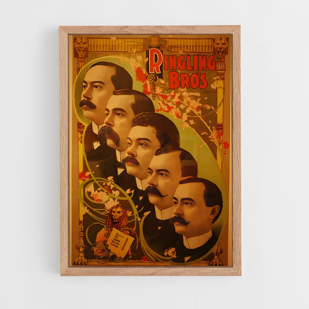 ap-ringling brothers-1 cadre Bois clair