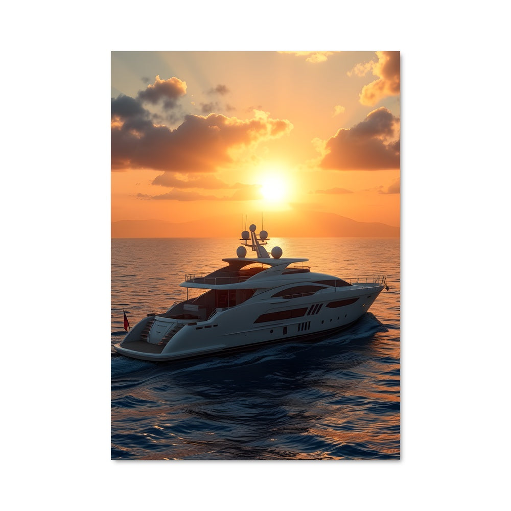 Poster Au Coucher du Soleil