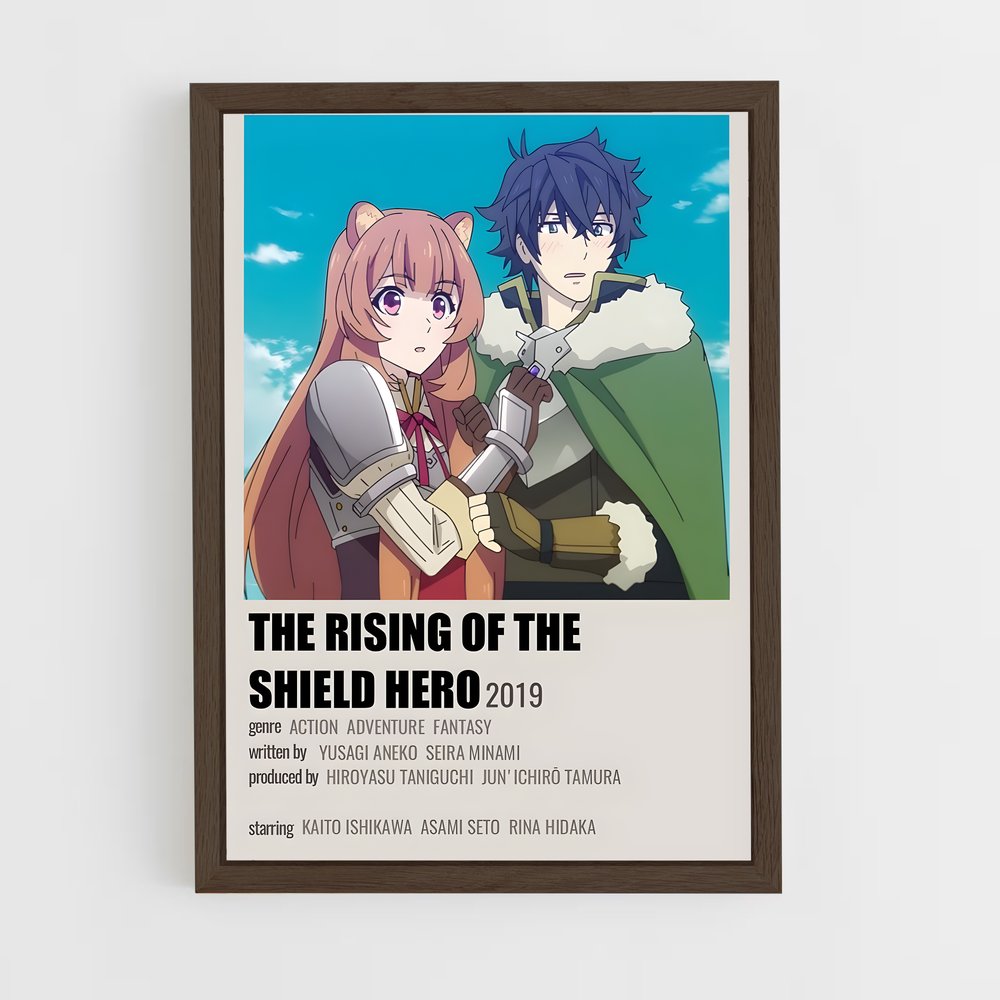 ap-rising of the shield hero-4 cadre Bois foncé
