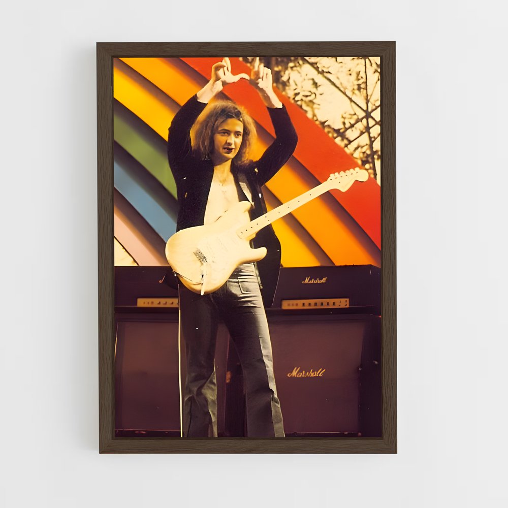 ap-ritchie blackmore-4 cadre Bois foncé