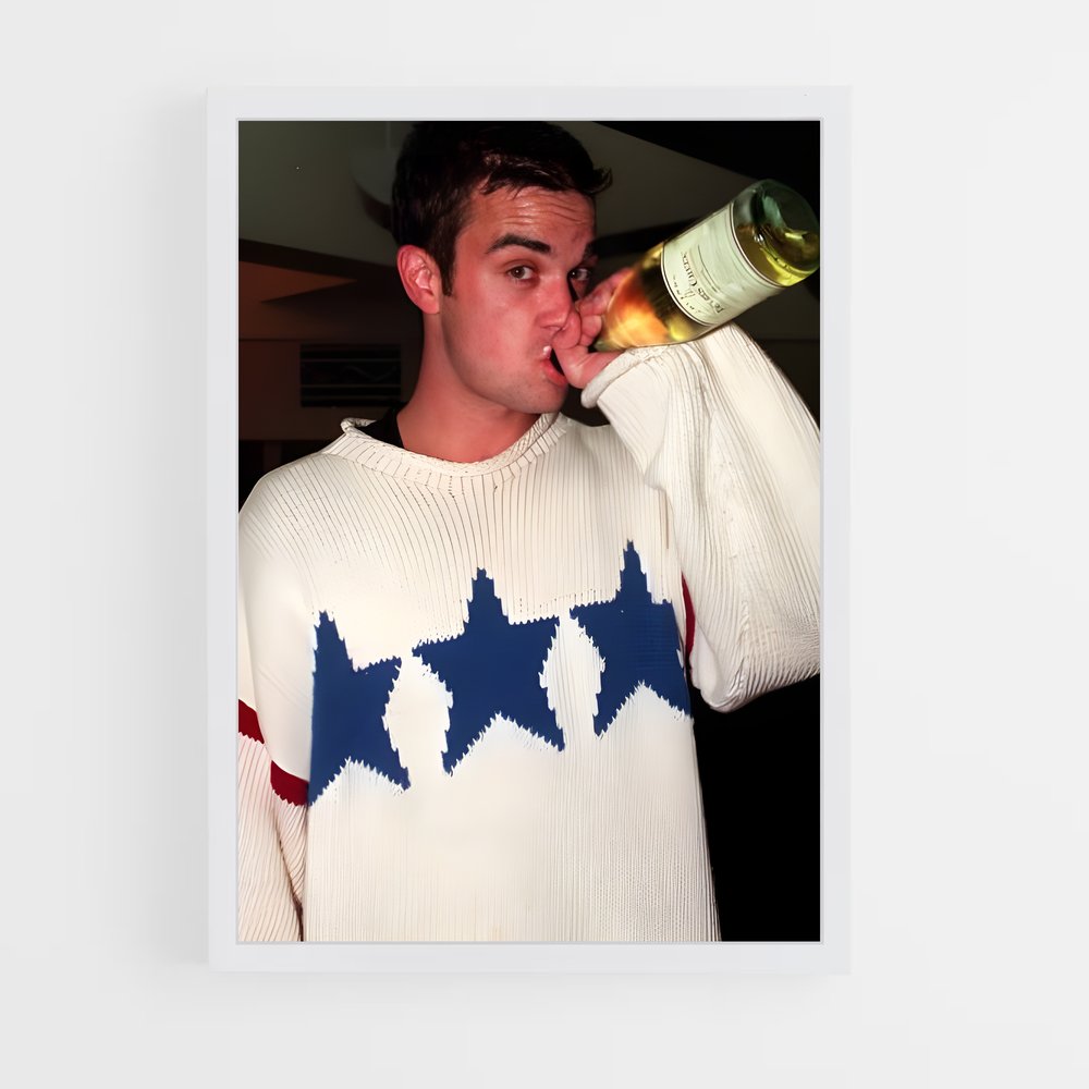 ap-robbie williams-6 cadre Blanc