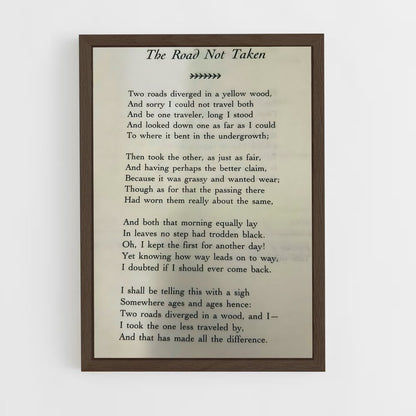 ap-robert frost-1 cadre Bois foncé