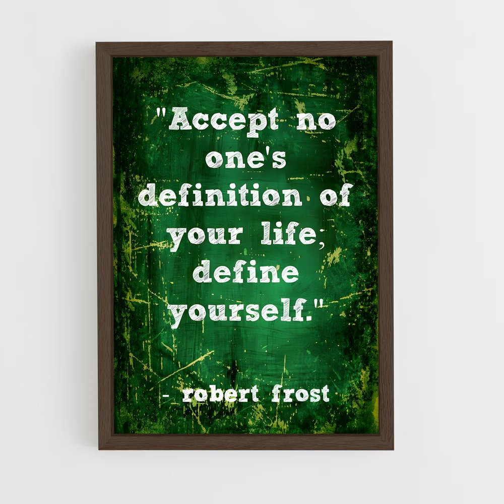 ap-robert frost-5 cadre Bois foncé