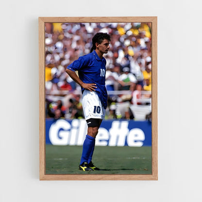 ap-roberto baggio-3 cadre Bois clair