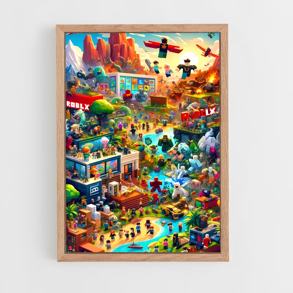 ap-roblox-4 cadre Bois clair