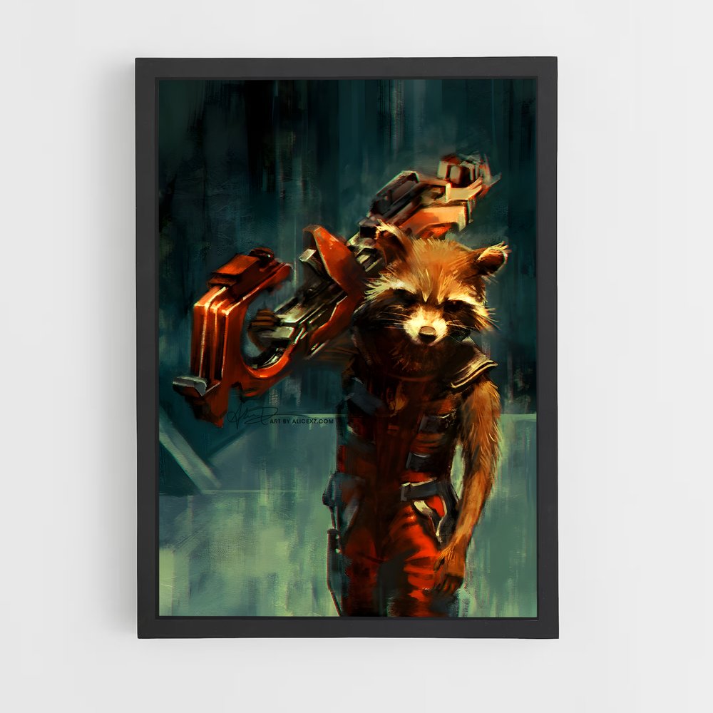 ap-rocket raccoon-1 cadre Noir