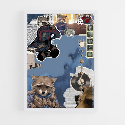 ap-rocket raccoon-7 cadre Blanc