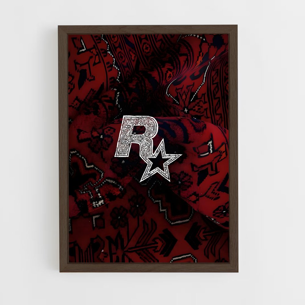 ap-rockstar games-2 cadre Bois foncé
