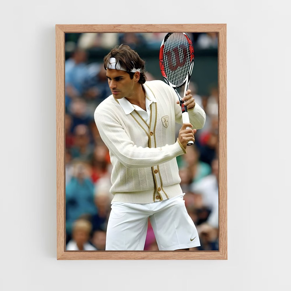 ap-roger federer-1 cadre Bois clair
