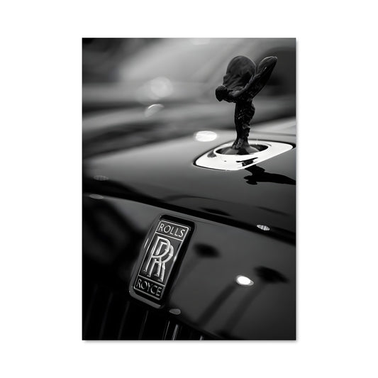 Poster Rolls Royce Noir & Blanc