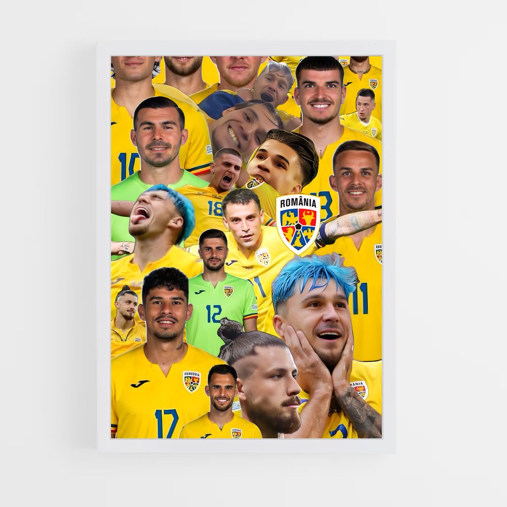 ap-romania national football team-1 cadre Blanc