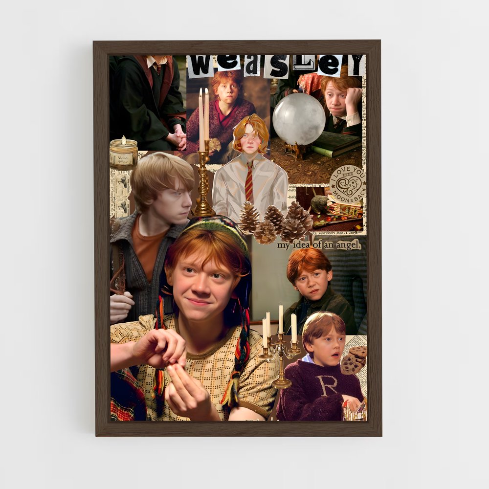 ap-ron weasley-3 cadre Bois foncé